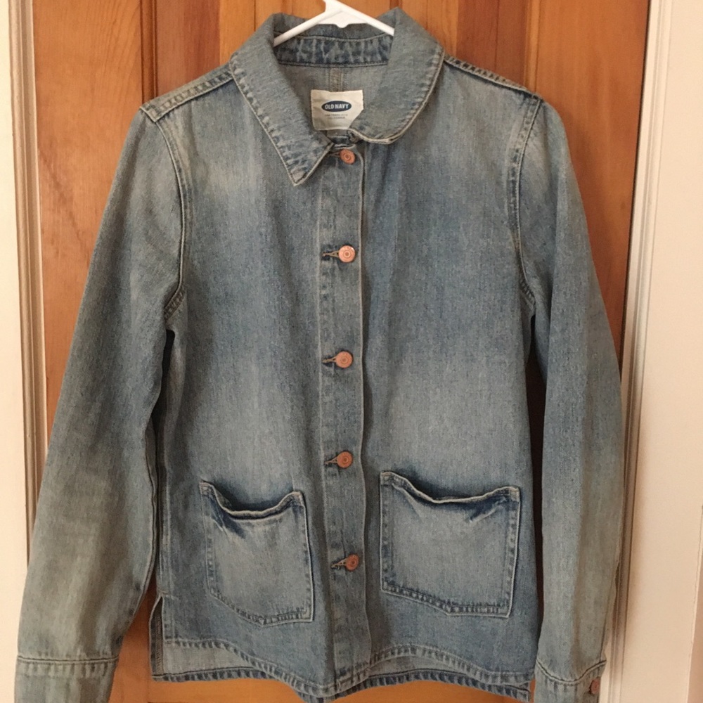 Denim chore coat